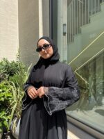 İncili Lara Davet Feracesi Lyocel Krep – Rahat Kalıp ve Şık Tasarım - Görsel 10