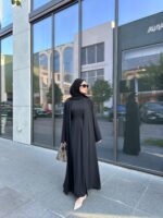 3 Parça Pamuk Krep Abaya Takım Standart Beden (38-44 Beden Arası Uyumlu) - Görsel 26