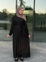 Uzun Rayon Düğmeli Tunik & Ferace – Kuşaklı ve Düğmeli - Görsel 5