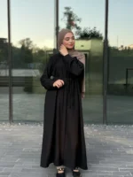 Uzun Rayon Düğmeli Tunik & Ferace – Kuşaklı ve Düğmeli - Görsel 6