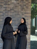 Lalezar Fransız Dantel Dubai İpeği  Siyah Ferace - Görsel 12