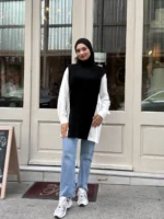 Garnili Triko Süprem Detaylı Rahat Kalıp Tunik