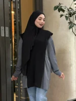 Garnili Triko Süprem Detaylı Rahat Kalıp Tunik - Görsel 2