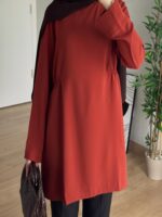 Beli Lastikli Kavin Tunik Standart 38 -44 Beden Arası Uyumlu - Görsel 2