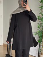 Beli Lastikli Kavin Tunik Standart 38 -44 Beden Arası Uyumlu - Görsel 4