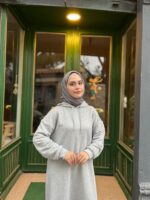 3 İplik Sweat Elbise Kapüşonlu - Görsel 22